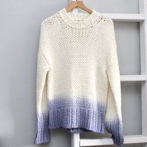 ACNE STUDIOS Dip-Dyed Wool Stretch-Knit Jumper Sweater Size Medium